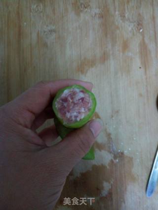 虎皮尖椒酿肉的做法步骤：6