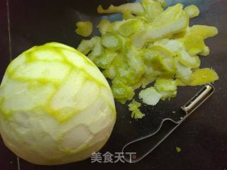 秋季滋阴润肺一一柚子皮糖的做法步骤：2