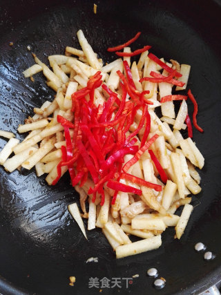 五花肉炒凉薯的做法步骤：7