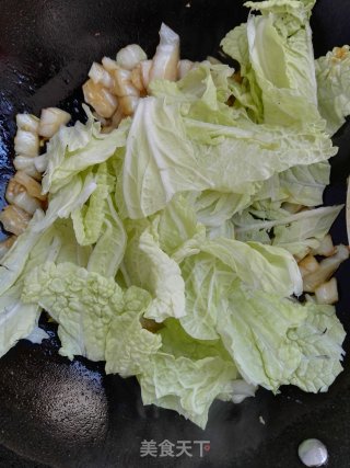 淡菜炒白菜的做法步骤：8