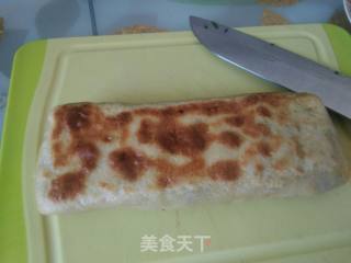 简易版少油韭菜饼（合子）的做法步骤：9