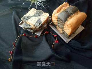 芝麻原味双色土司的做法步骤：11