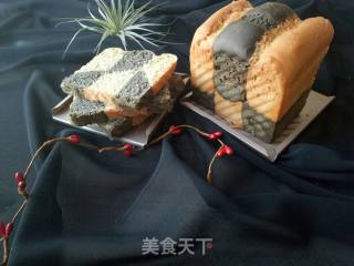 芝麻原味双色土司的做法步骤：13