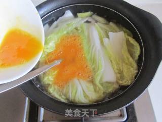 娃娃菜鸡蛋汤的做法步骤：8