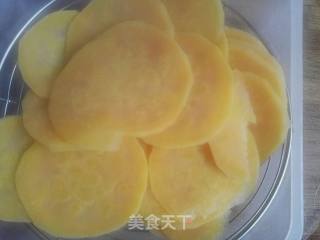 炸地瓜片的做法步骤：4