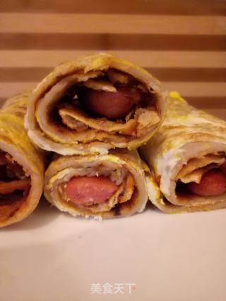 家庭版煎饼果子的做法步骤：9
