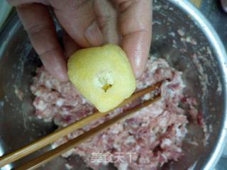 卤煮油豆泡塞肉的做法步骤：5