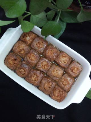 卤煮油豆泡塞肉的做法步骤：8