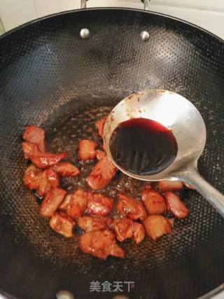 红焖肉版一锅出的做法步骤：6