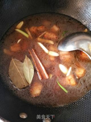 红焖肉版一锅出的做法步骤：8