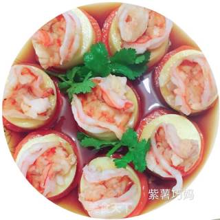 清蒸玉子虾的做法步骤：3