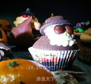 万圣节 海盗杯子巧克力蛋糕的做法步骤：8