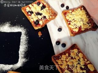 果酱酥粒吐司片 ★快手美味甜品★的做法步骤：7