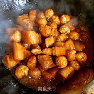 五花肉烧鹌鹑蛋的做法步骤：12