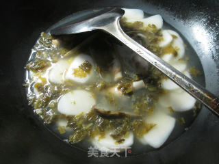雪菜蛏子年糕汤的做法步骤：6