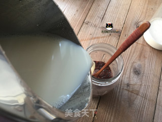 Me制豆浆实验室-低脂可可豆浆奶盖的做法步骤：3
