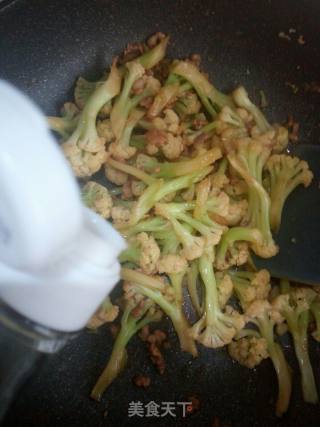 肉末有机菜花的做法步骤：7
