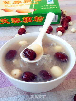 红枣银耳莲子羹的做法步骤：10