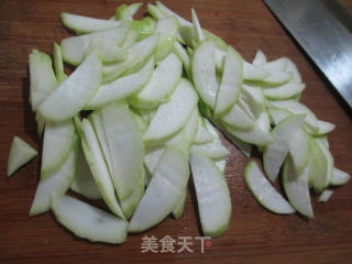 瘦肉丝绿豆芽炒夜开花的做法步骤：3