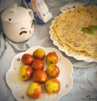 黑芝麻鸡蛋饼的做法步骤：8