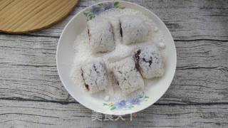 糯米豆沙椰蓉糕的做法步骤：7