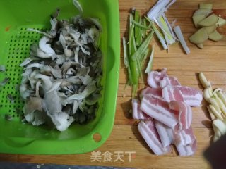 蘑菇炒肉的做法步骤：1