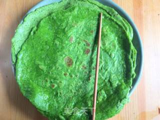 西兰花菠菜蛋饼的做法步骤：6