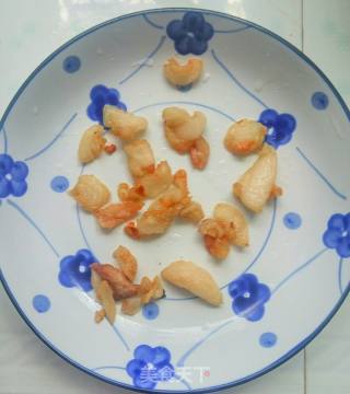 油渣青菜苔的做法步骤：2