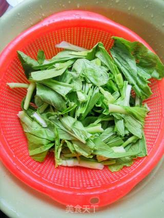 油渣青菜苔的做法步骤：3