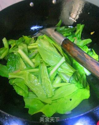 油渣青菜苔的做法步骤：6