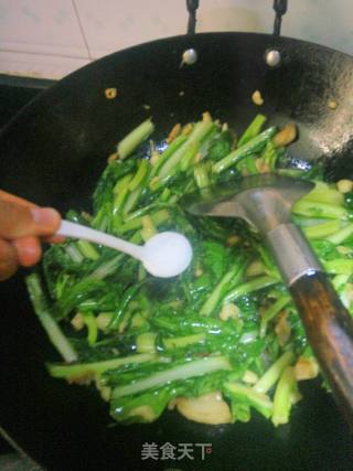 油渣青菜苔的做法步骤：7