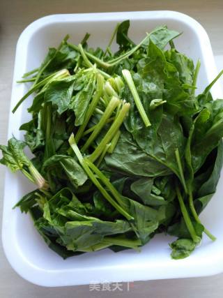 菠菜粉条炖肉的做法步骤：3