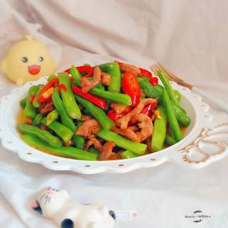 豆角炒肉丝的做法步骤：10
