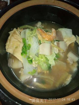 腐竹白菜煲的做法步骤：10