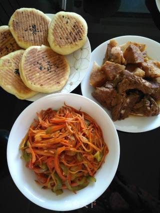 葱香碱面芝麻烧饼的做法步骤：15