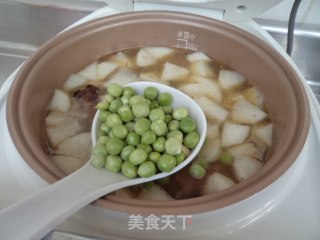 豌豆鸭骨萝卜汤的做法步骤：8