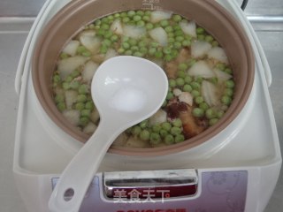豌豆鸭骨萝卜汤的做法步骤：9
