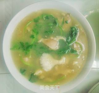 香菜平菇瘦肉汤的做法步骤：13