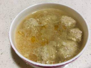 润肺养生萝卜肉丸汤的做法步骤：5