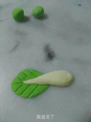 仿真白菜馒头-花样面食的做法步骤：4