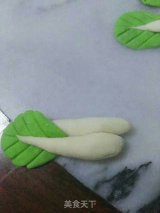 仿真白菜馒头-花样面食的做法步骤：5