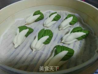 仿真白菜馒头-花样面食的做法步骤：7