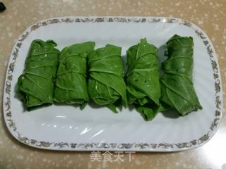 肉末豆腐青菜卷的做法步骤：5