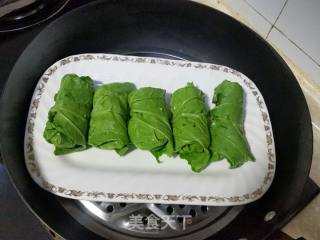 肉末豆腐青菜卷的做法步骤：6