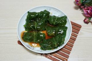 肉末豆腐青菜卷的做法步骤：9