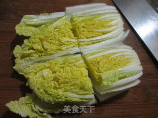 猪油渣炒娃娃菜的做法步骤：3