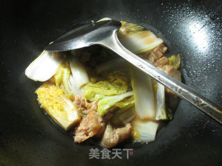 猪油渣炒娃娃菜的做法步骤：9