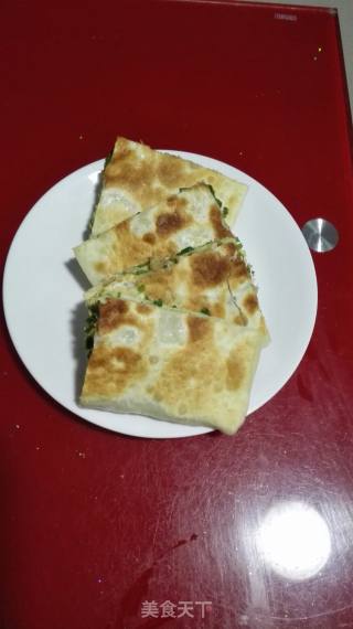 韭菜鸡蛋虾仁馅饼的做法步骤：19