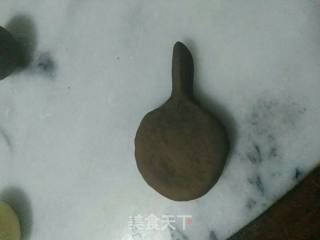 乒乓球拍馒头的做法步骤：3