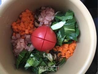 电饭煲番茄焖饭的做法步骤：2